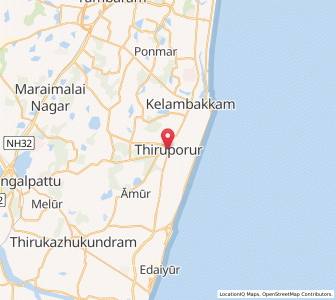 Map of Tirupporur, Tamil Nadu