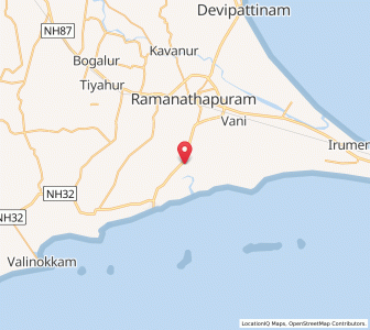 Map of Tiruppullani, Tamil Nadu
