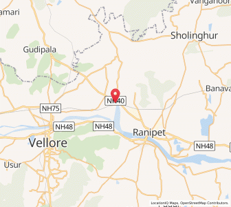 Map of Tiruvallam, Tamil Nadu