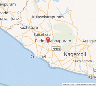 Map of Tiruvankod, Tamil Nadu