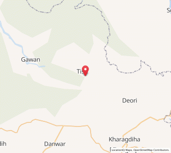 Map of Tisri, Jharkhand