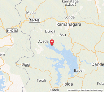 Map of Titvali, Karnataka