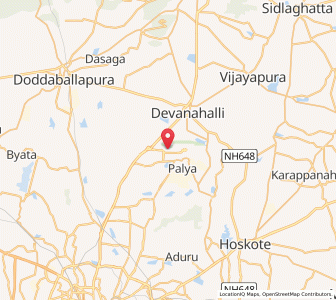 Map of To BIAL, Karnataka