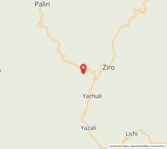 Map of Toku, Arunachal Pradesh