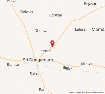 Map of Toliasar, Rajasthan