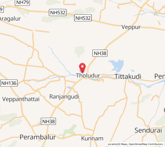 Map of Toludur, Tamil Nadu
