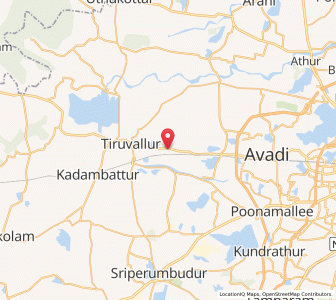 Map of Tolur, Tamil Nadu