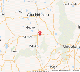 Map of Tondebhavi, Karnataka