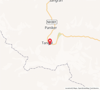 Map of Tongul, Kashmir