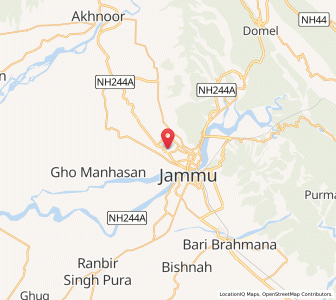 Map of Top Sher Khaniyan, Kashmir
