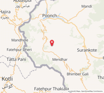 Map of Topa, Kashmir