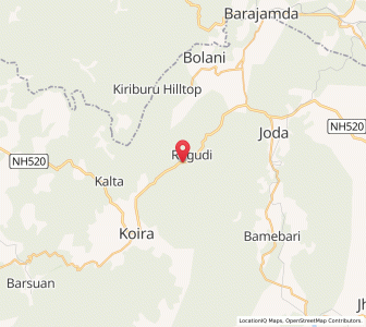 Map of Topasai, Odisha