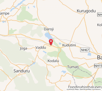 Map of Toranagallu, Karnataka