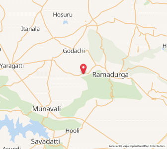 Map of Torgal, Karnataka