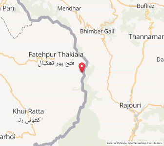 Map of Torkandi, Kashmir