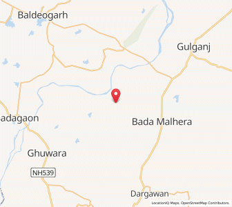 Map of Toro, Madhya Pradesh