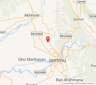 Map of Toteali, Kashmir