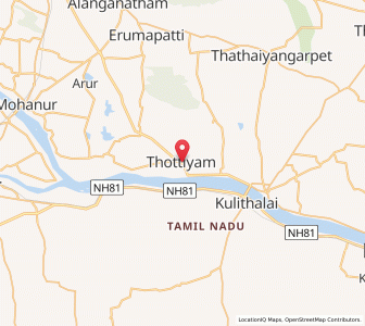 Map of Tottiyam, Tamil Nadu