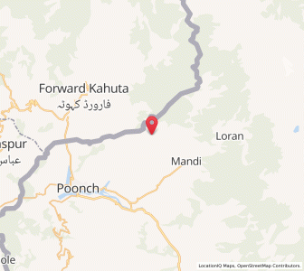 Map of Trakonno, Kashmir