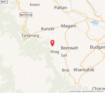 Map of Trapui, Kashmir