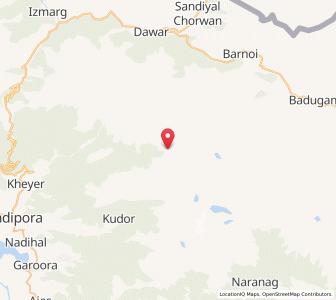 Map of Tresangam, Kashmir