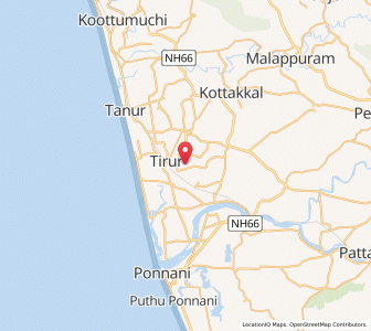Map of Trikkandiyur, Kerala