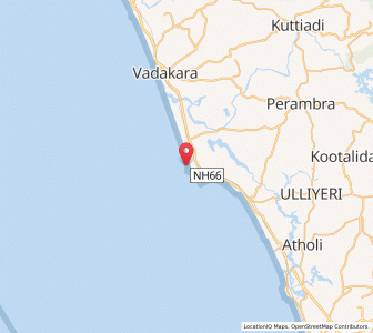Map of Trikodi, Kerala