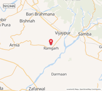 Map of Trindi Sangara, Kashmir
