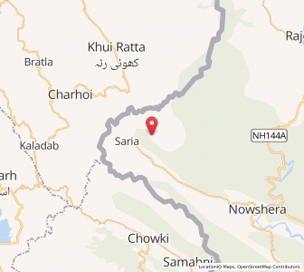 Map of Triot, Kashmir