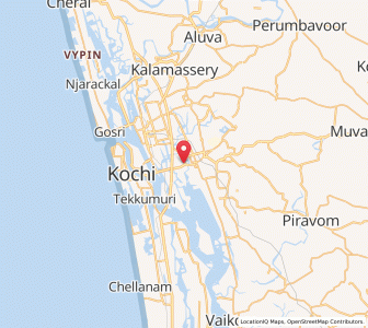 Map of Tripunittura, Kerala