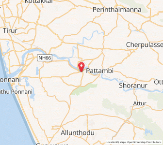 Map of Trittala, Kerala