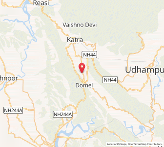 Map of Tror, Kashmir