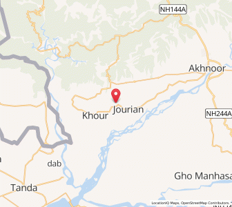 Map of Troti, Kashmir