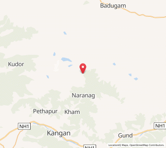Map of Trunkhal, Kashmir