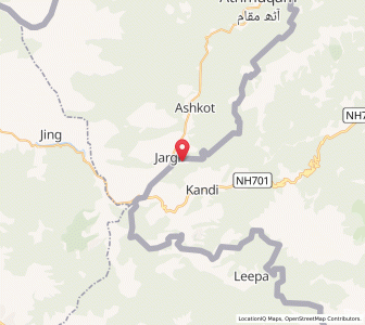 Map of Trutti Haji, Kashmir