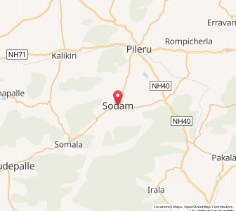 Map of Tsadum, Andhra Pradesh