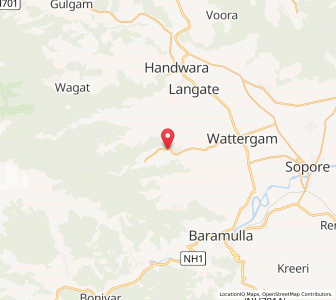 Map of Tsipadaij, Kashmir