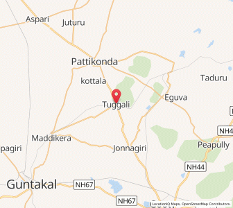 Map of Tuggali, Andhra Pradesh