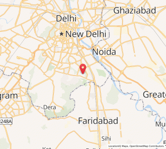 Map of Tughlakabad, NCT
