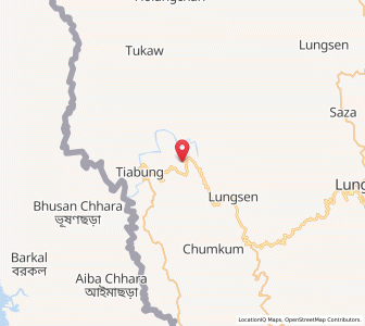 Map of Tuichong, Mizoram