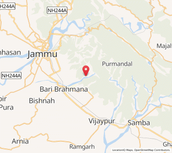 Map of Tukar, Kashmir