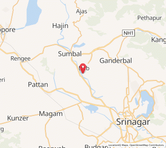 Map of Tulamul, Kashmir