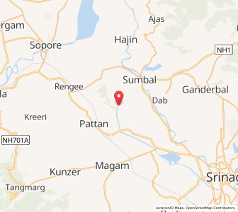 Map of Tularzu, Kashmir