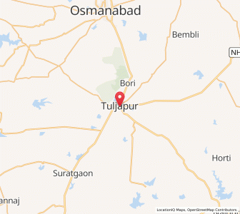 Map of Tuljapur, Maharashtra
