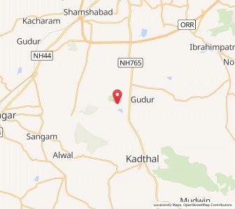 Map of Tulsinagar, Andhra Pradesh