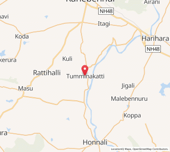 Map of Tuminkatti, Karnataka