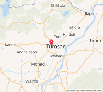 Map of Tumsar, Maharashtra