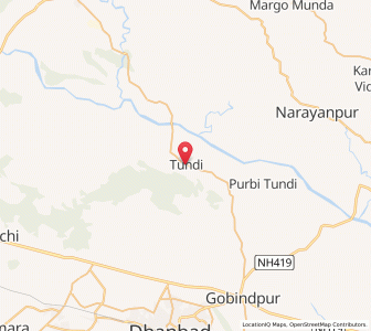 Map of Tundi, Jharkhand