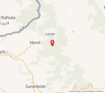 Map of Tungawali, Kashmir