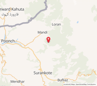 Map of Tungewali, Kashmir